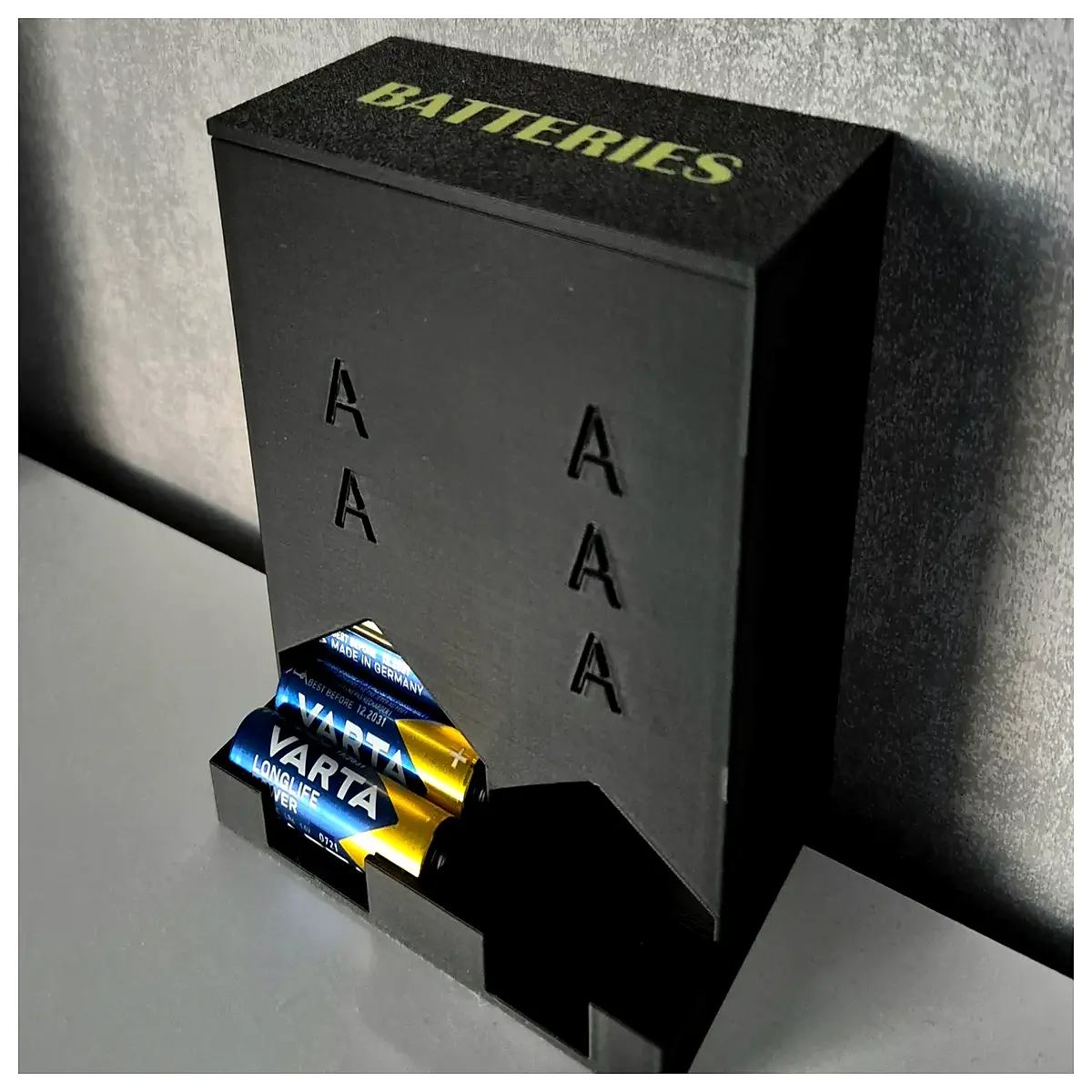 battery organizer box for aa aaa lithium storage case with lid