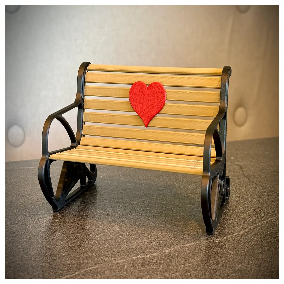 garden bench phone romantic love theme home decor office desk organizer couples