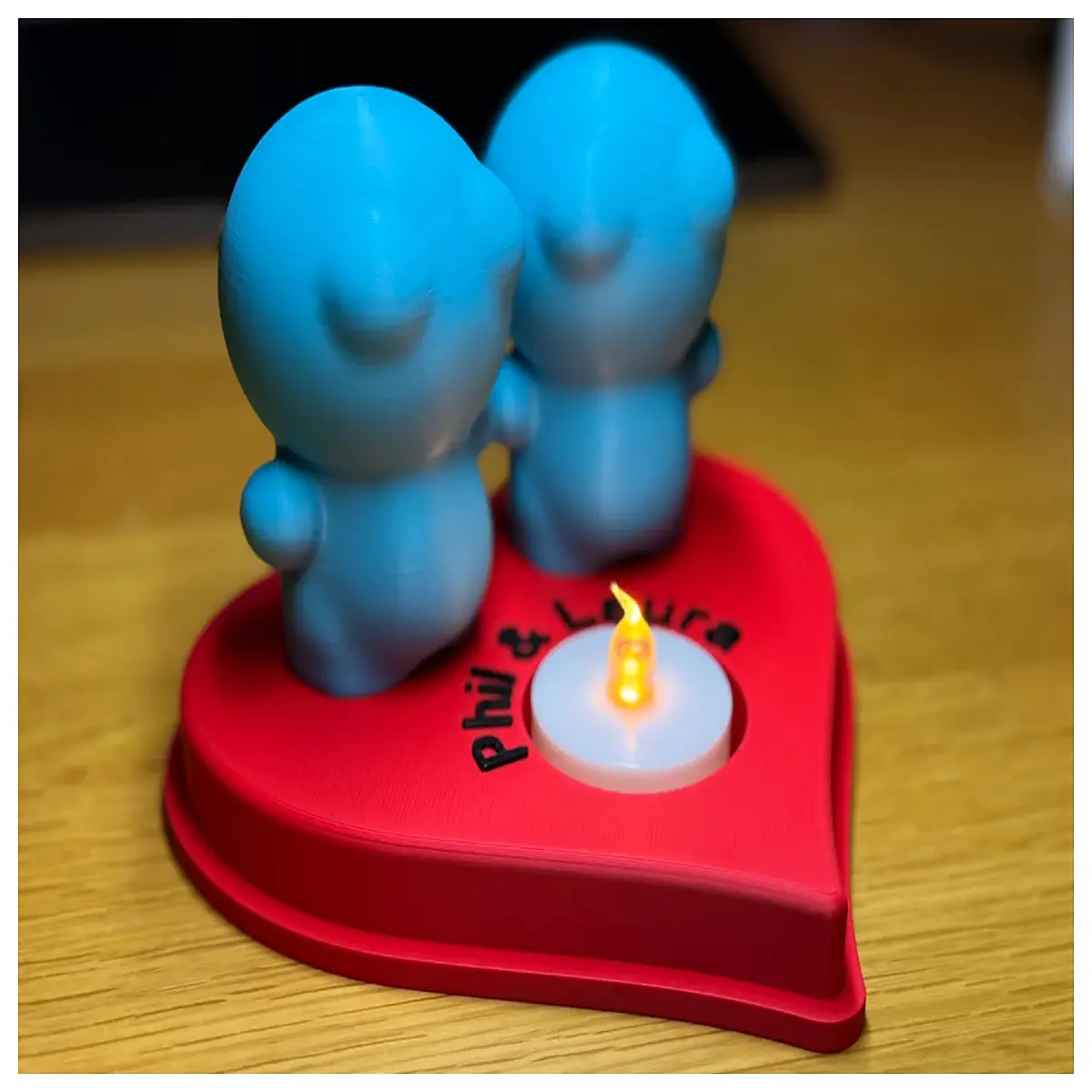 valentines day tea holder cute bubble man candlestick romantic home decor her