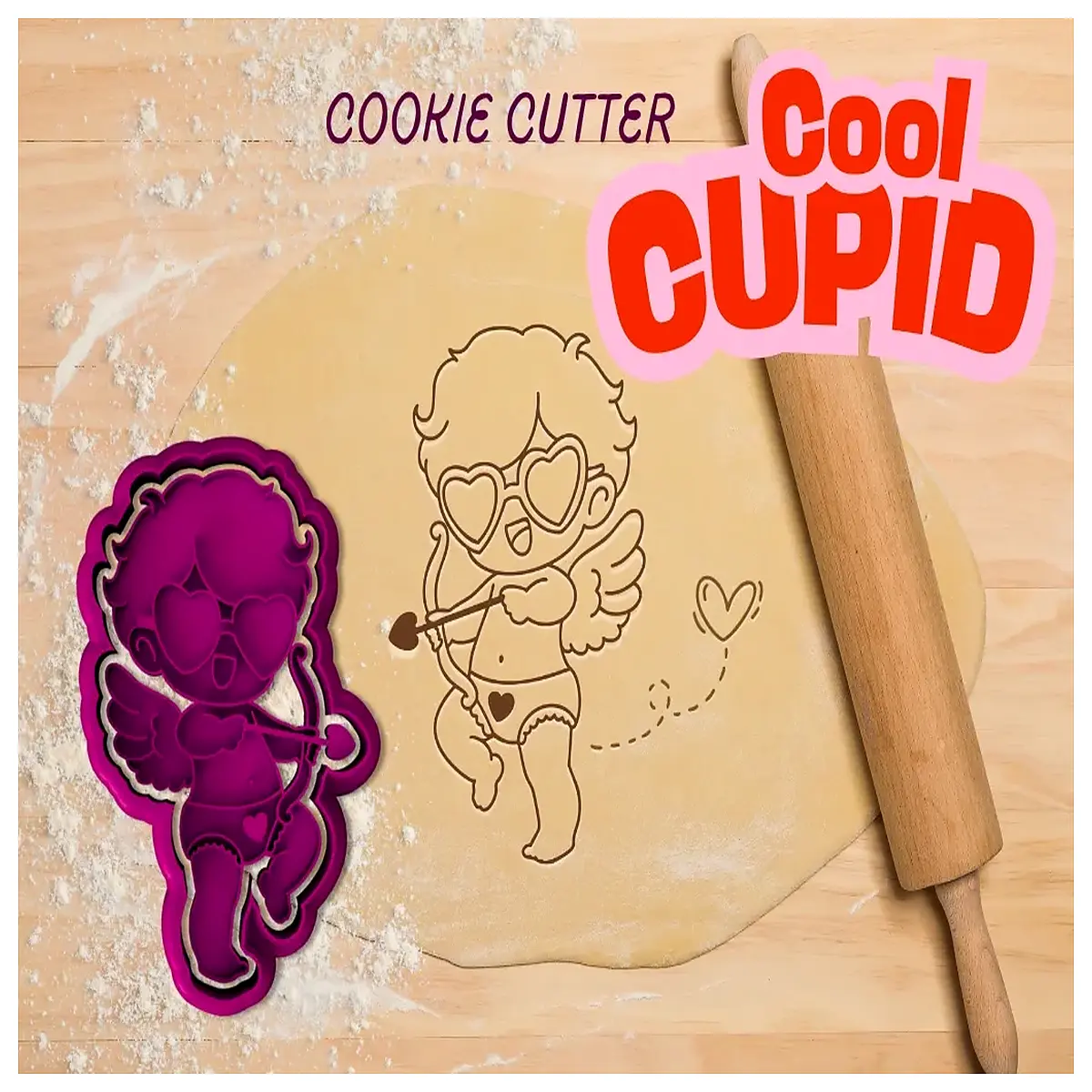 cute cupid cookie cutter shape baking molds for valentines day diy fondant cake decorating tools