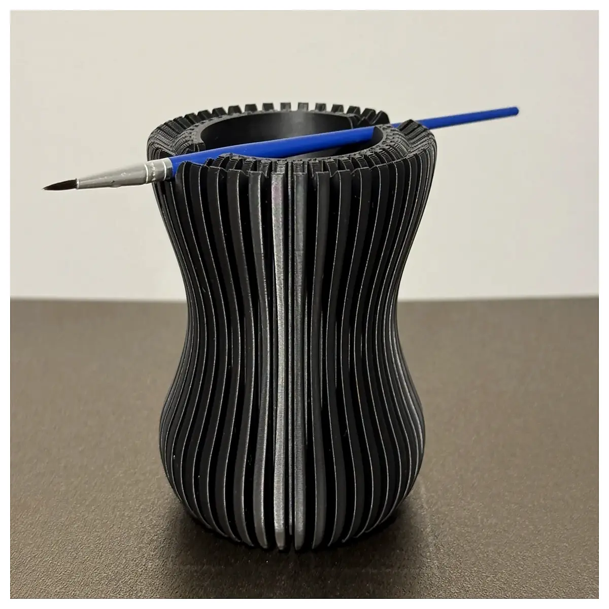 watercolor palette cup with brush rest holder for painting supplies
