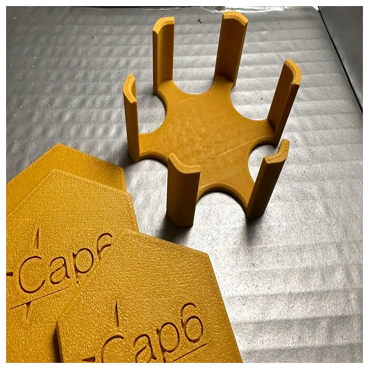 terracotta coaster holder ceramic cup mat organizer kitchen counter decor