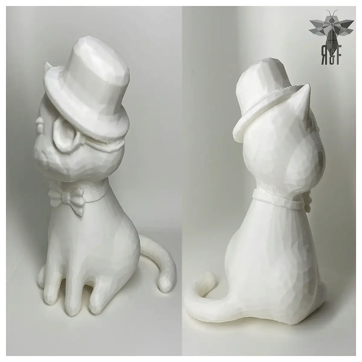 cute minimalist cat figurine simple elegant animal decor for home office shelf modern abstract pet statue gift