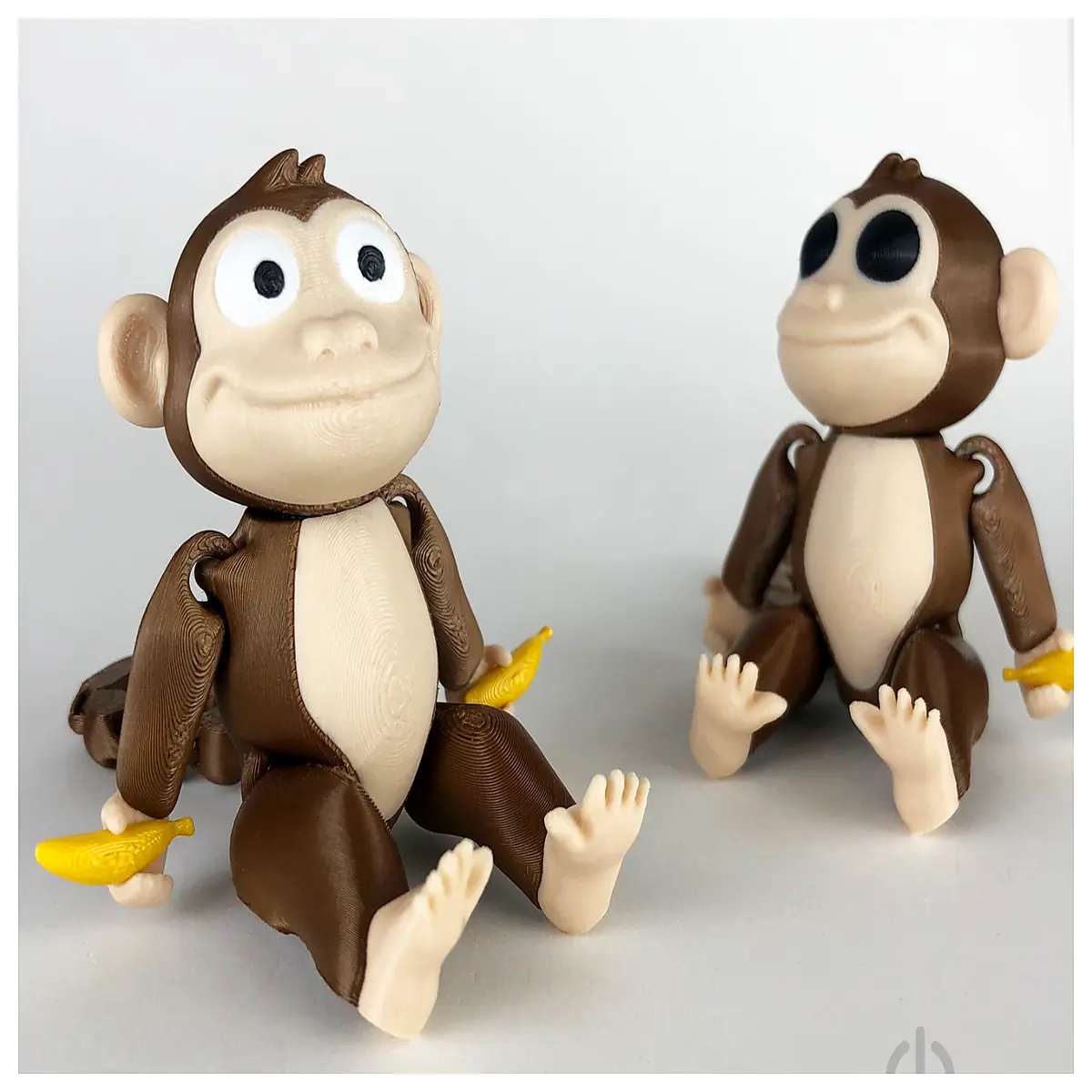 cute monkey figurine adorable primate statue playful animal decor resin craft