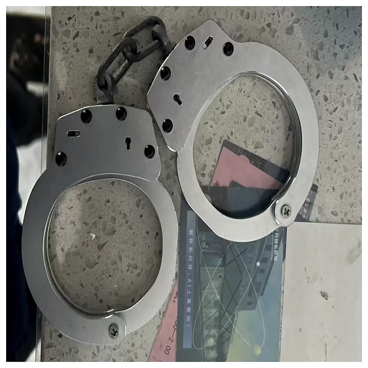new national standard handcuffs police tactical restraint tools duty steel cuffs for law enforcement officers