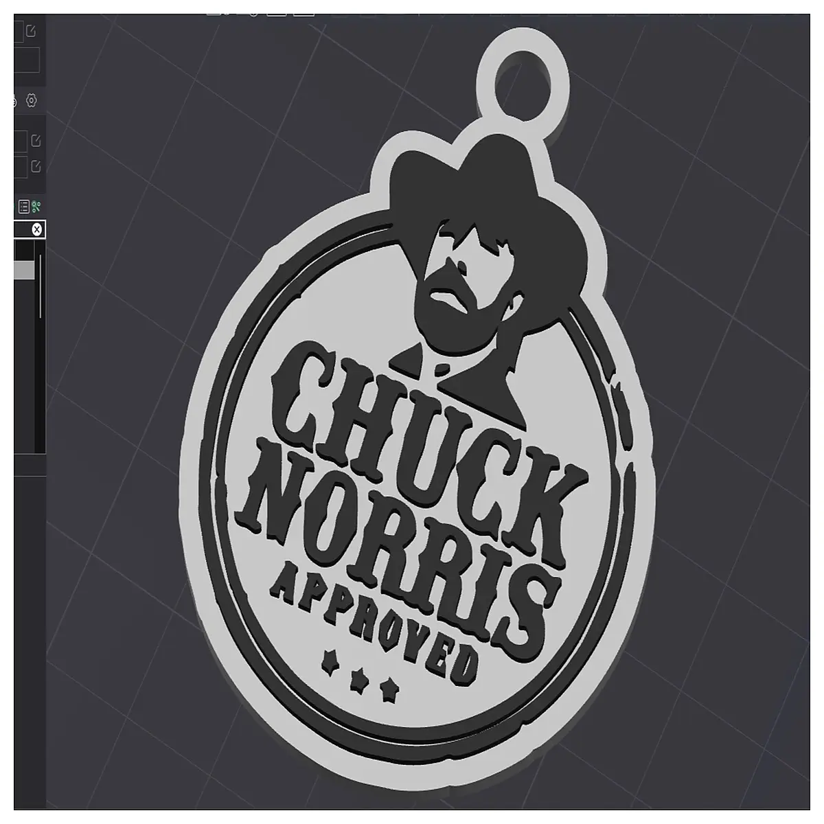 chuck norris keychain metal tough guy men funny dad jokes novelty car keys