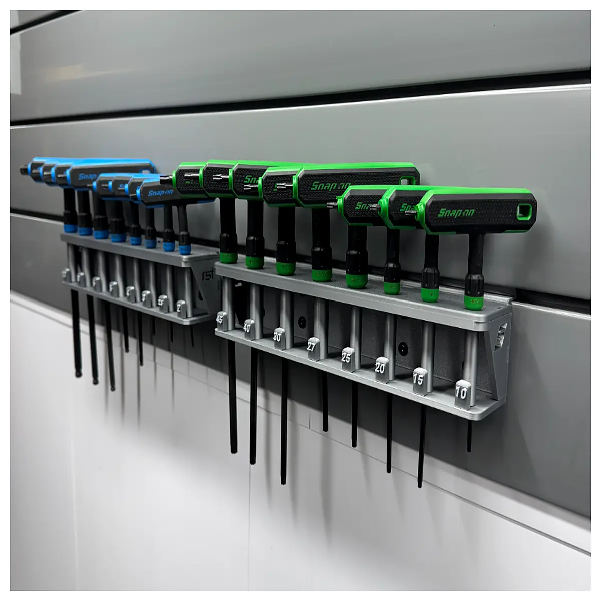 hex bit holder rack for wall panel mounting t20 t25 torx socket organizer storage