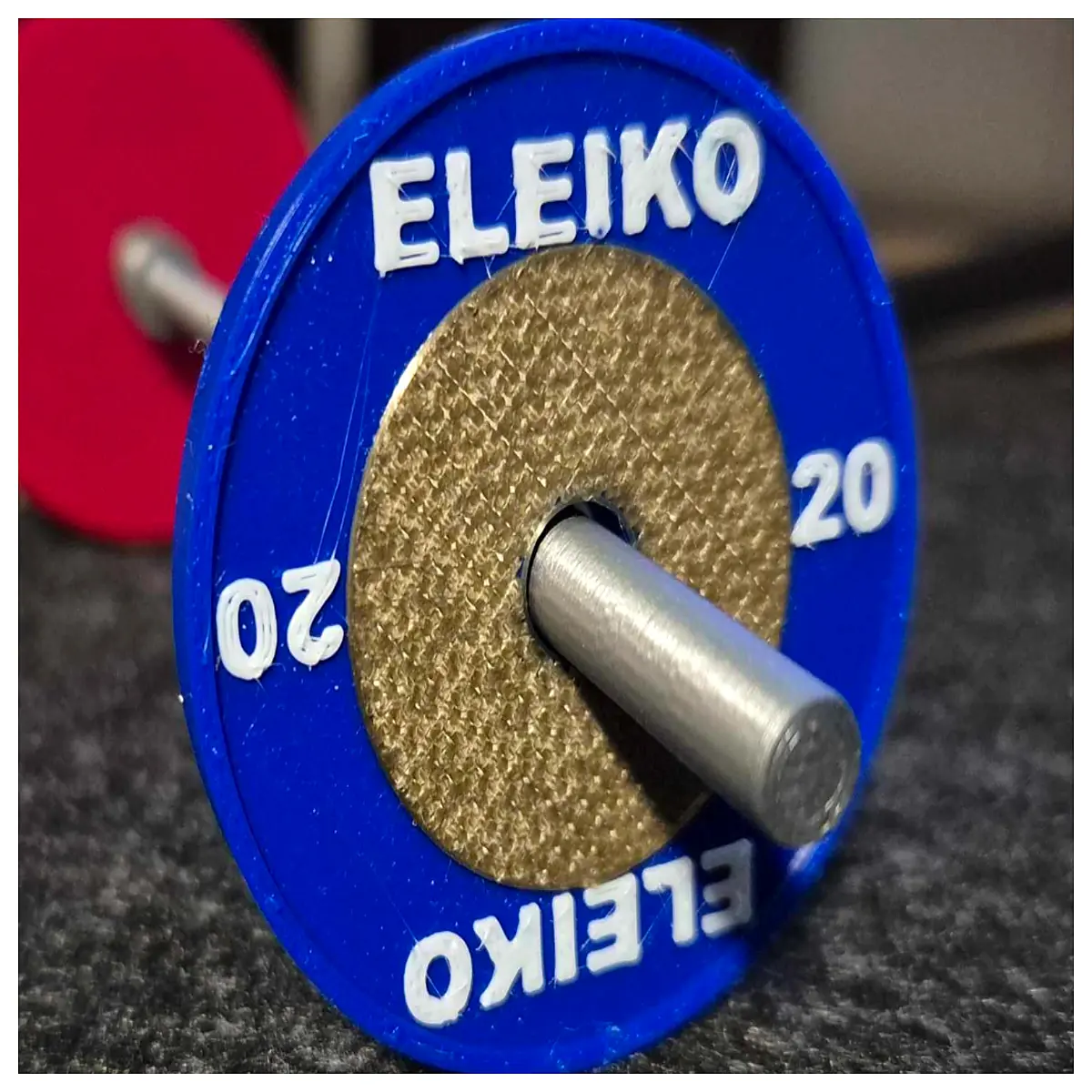 eleiko blue weight plates 20kg olympic barbell weights for home gym strength training