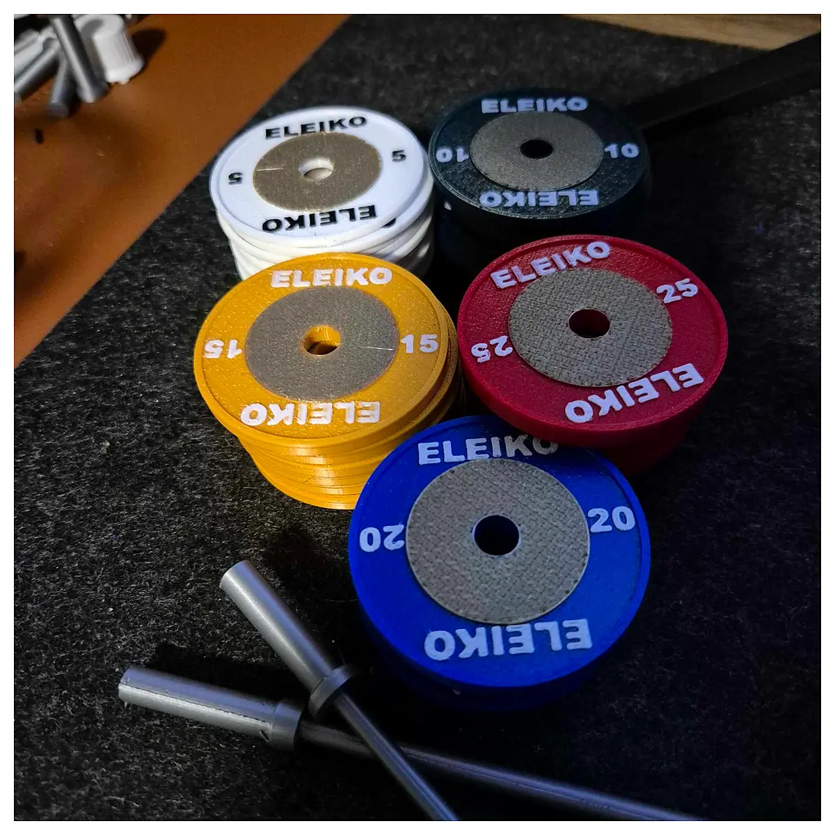 eleiko blue weight plates 20kg olympic barbell weights for home gym strength training