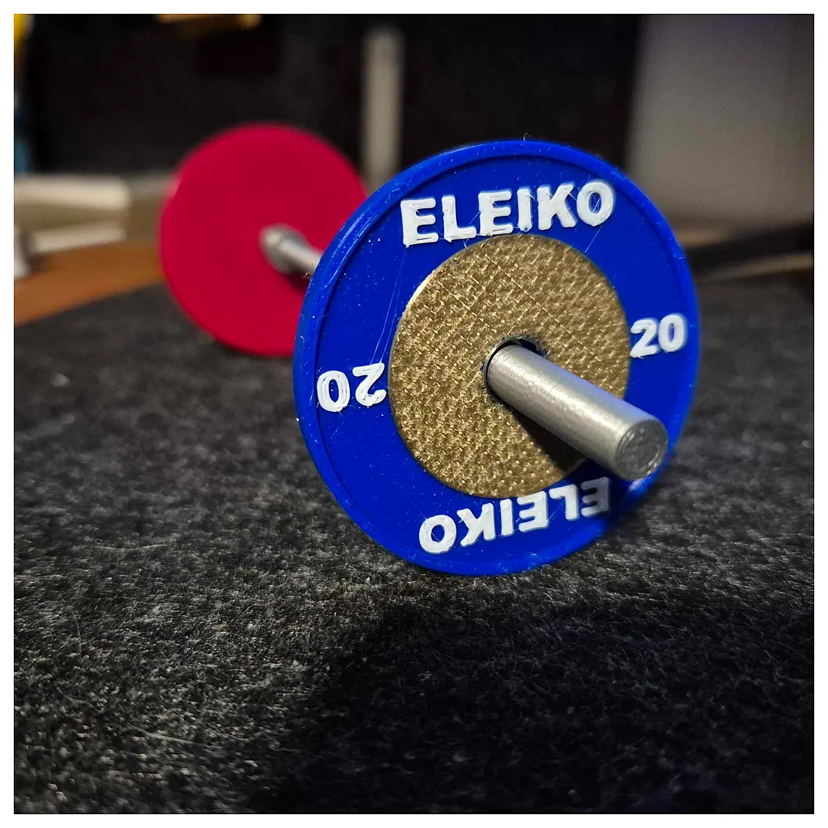 eleiko blue weight plates 20kg olympic barbell weights for home gym strength training