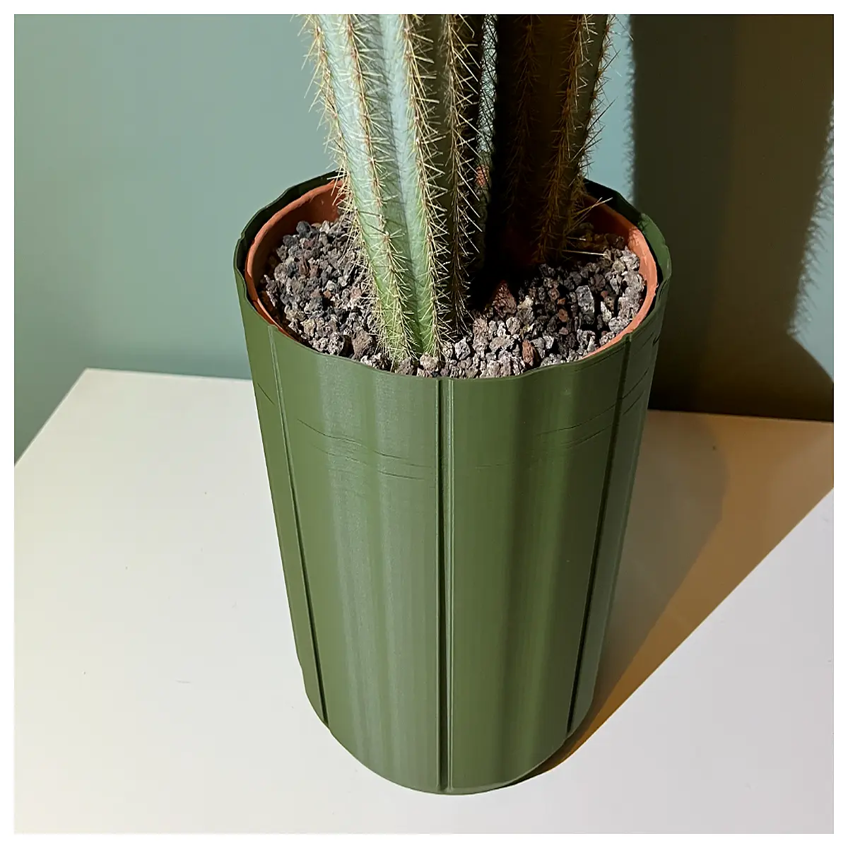 modern geometric ceramic cactus pots with drainage holes for succulents and air plants