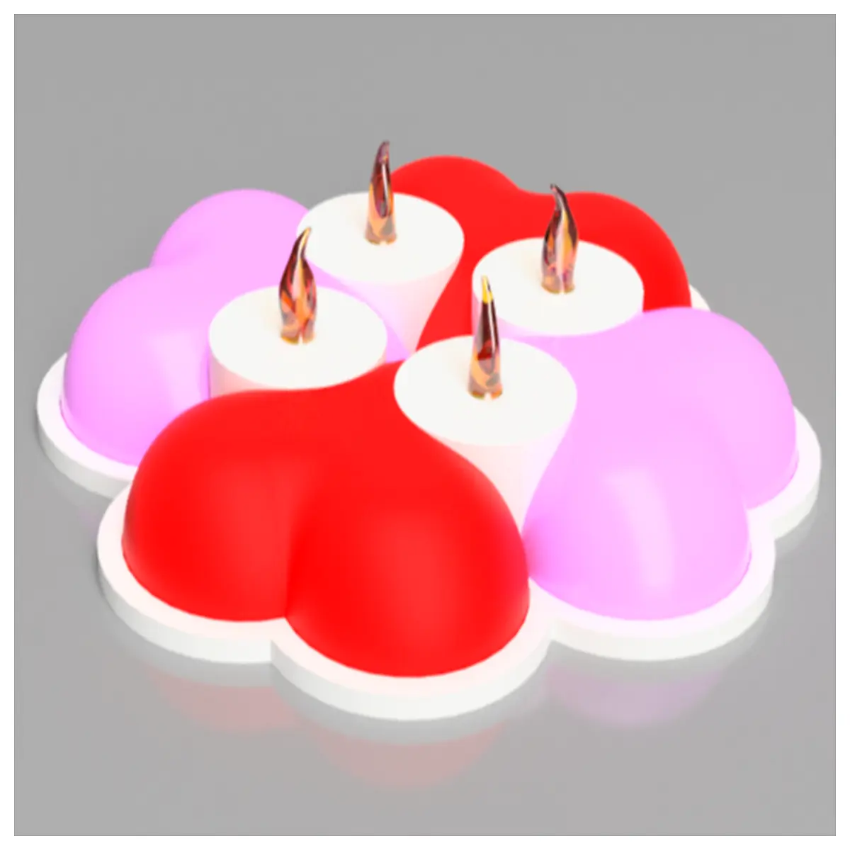 interlocking teacup candle holder romantic table decor wedding centerpiece her
