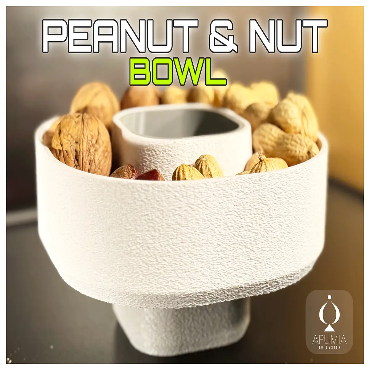 large serving bowl for trail mix snacks nuts and dried fruit party snack dish
