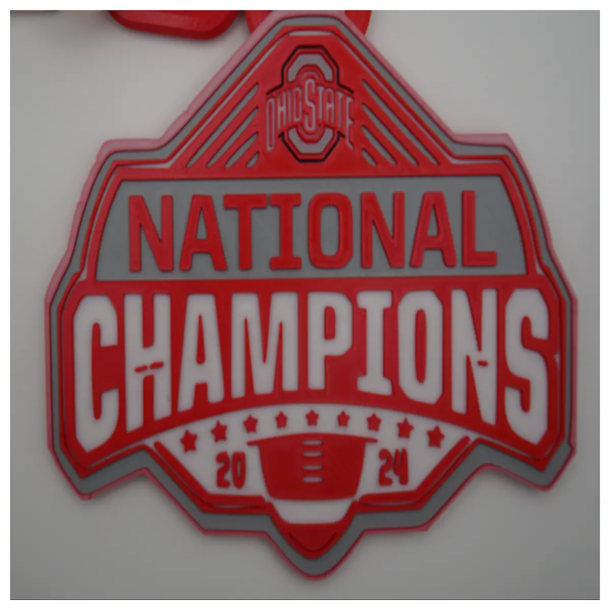 ohio state buckeyes national championship chain necklace gold silver team pendant college gear