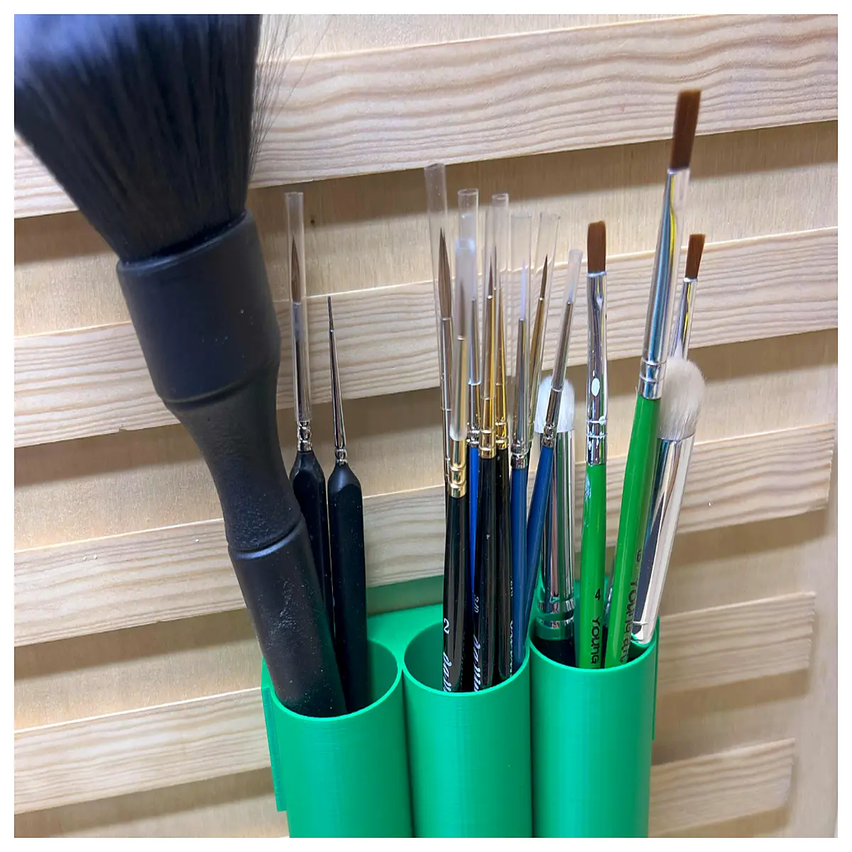 desk organizer for makeup brushes and paint pens acrylic cosmetic holder with compartments