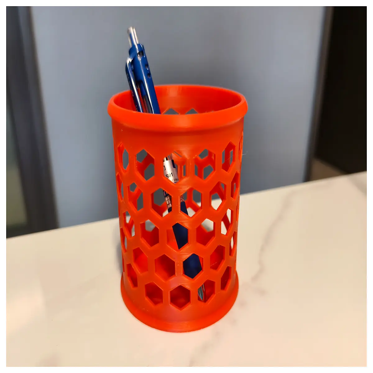 hollow mesh desk organizer pen holder cute small cup for office supplies storage