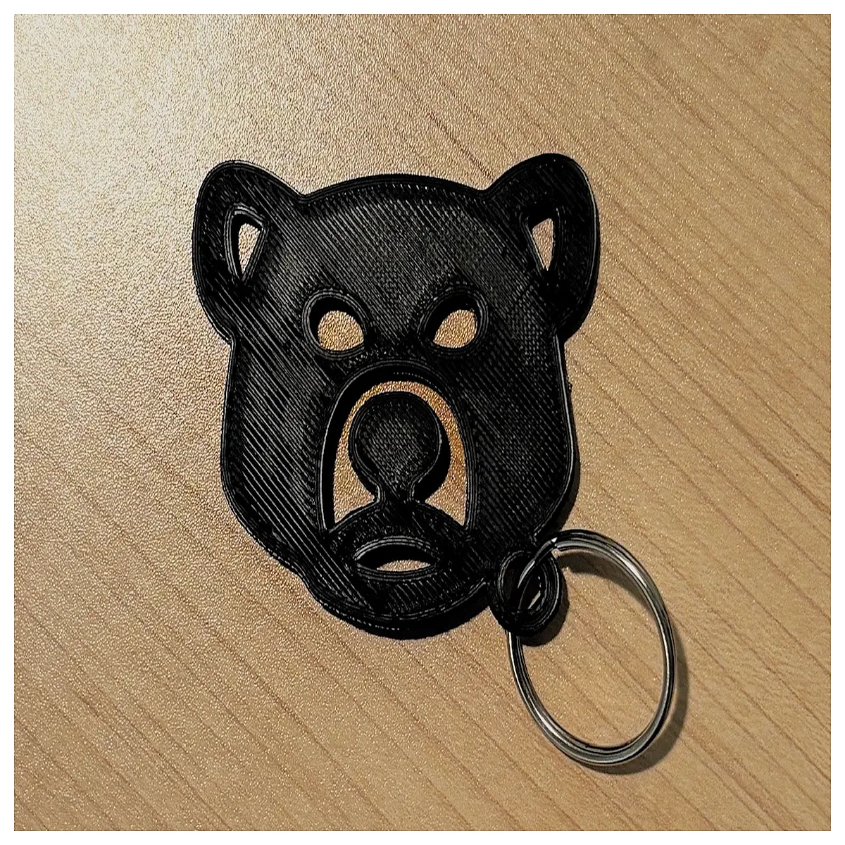 cute angry bear keychain plush toy bag charm for women girls gift funny cartoon animal accessory