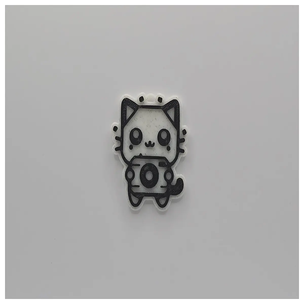 cute kitten camera keychain plush toy bag charm girls