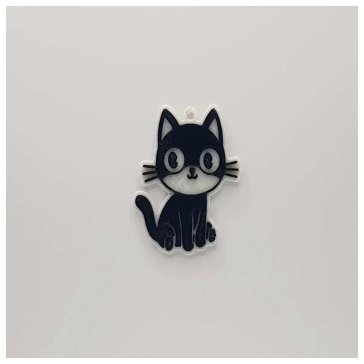 kawaii black cat keychain for bag cute animal charm plush pendant her