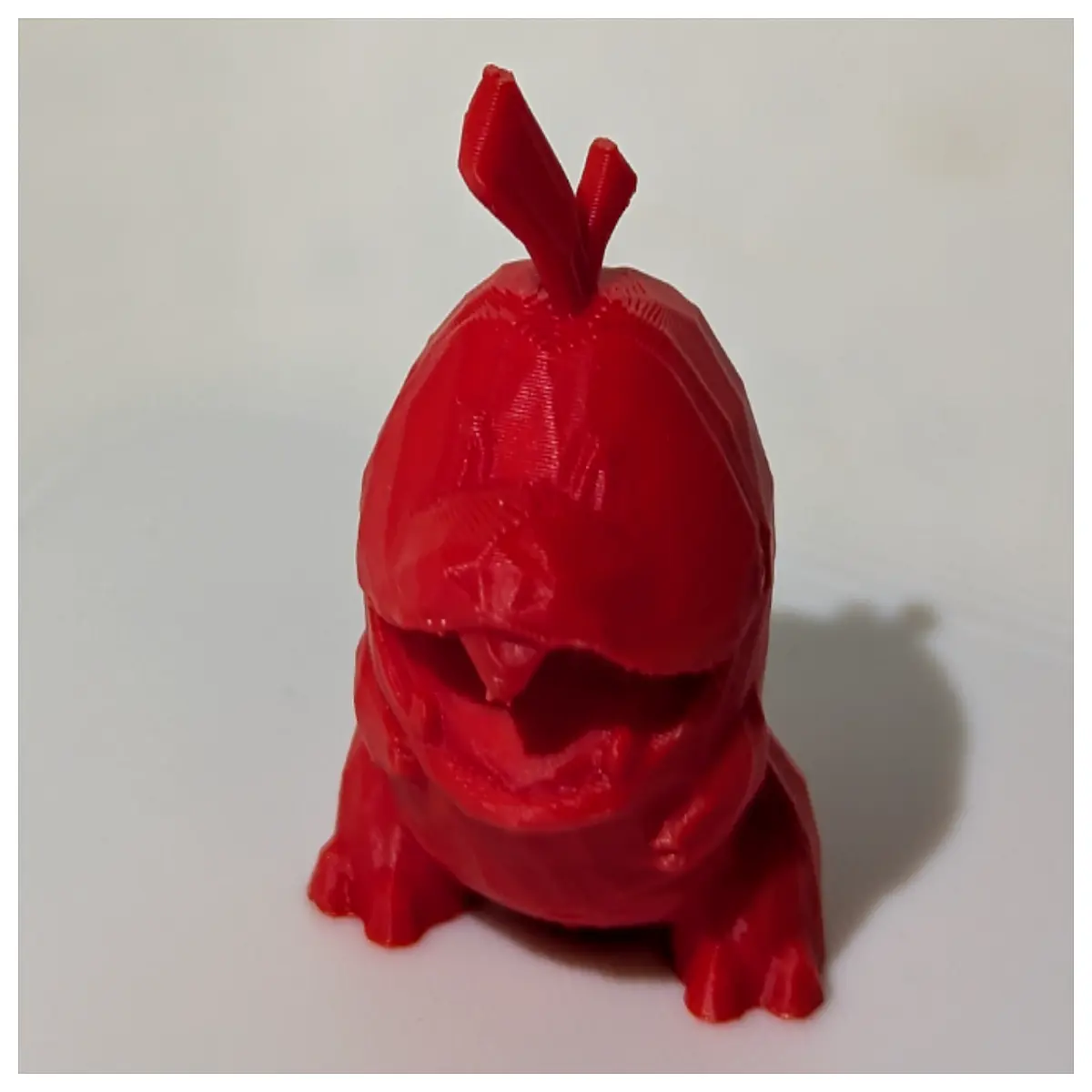 fire lizard low poly cute dragon mini figurine pixel art pet toy fantasy creature collectible