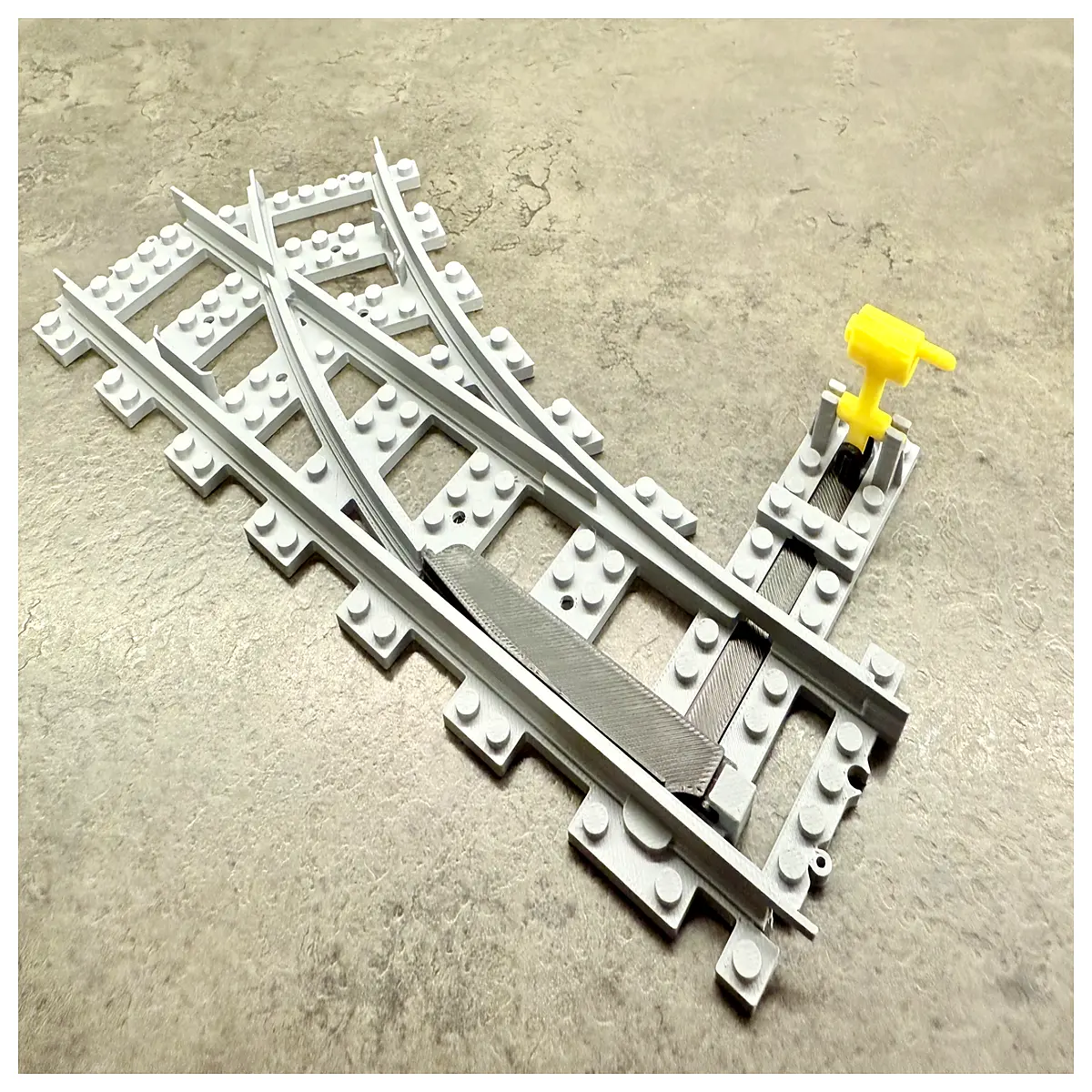 right angle train track switch piece compatible with city railway layout modular building blocks construction toy for kids