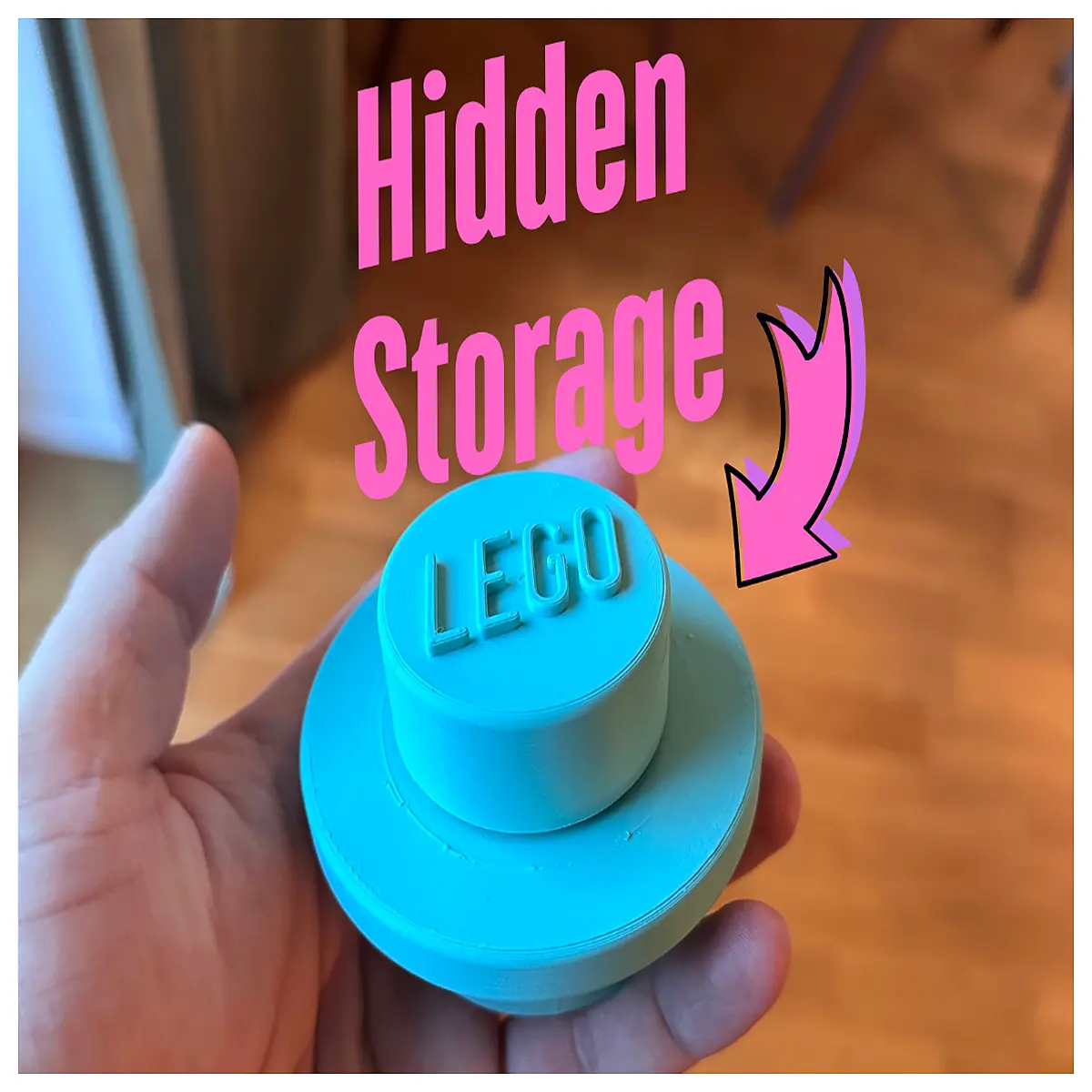 block style button storage box hidden compartment organizer for sewing accessories craft supplies