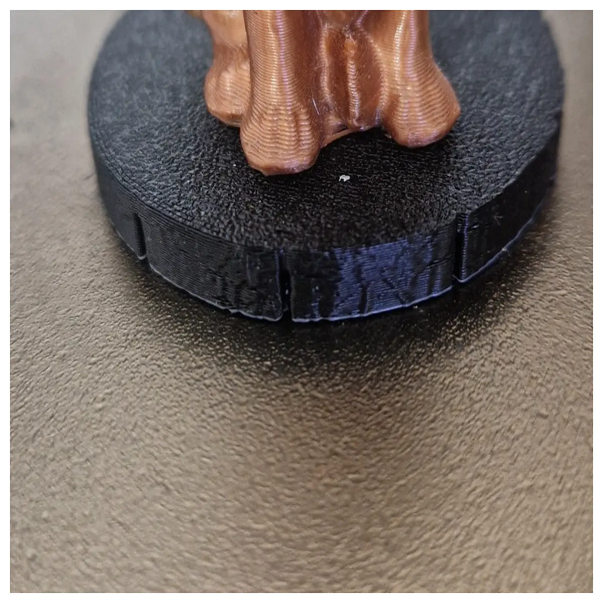 sturdy base for figurine shelf support anti tip stabilizer