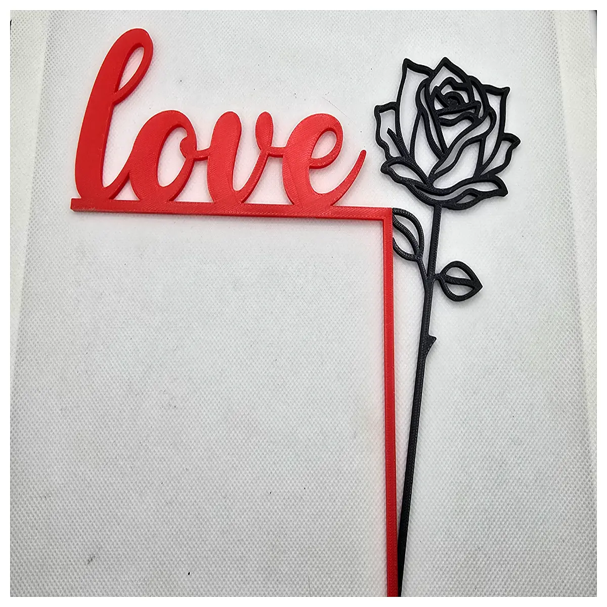 love and rose corner art wall decor romantic bedroom accent piece canvas print