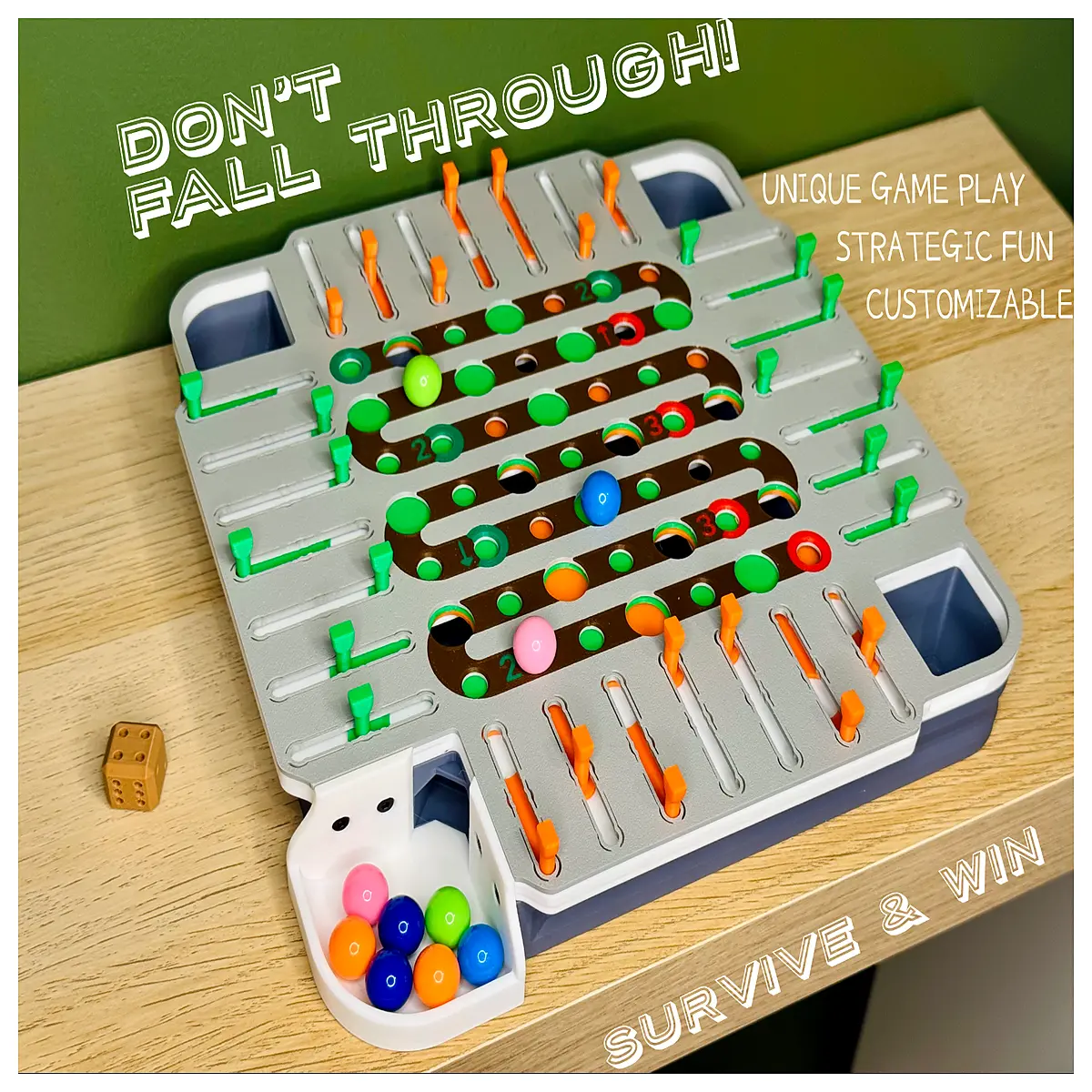 t fall off strategy board game party fun table top puzzle for adults kids