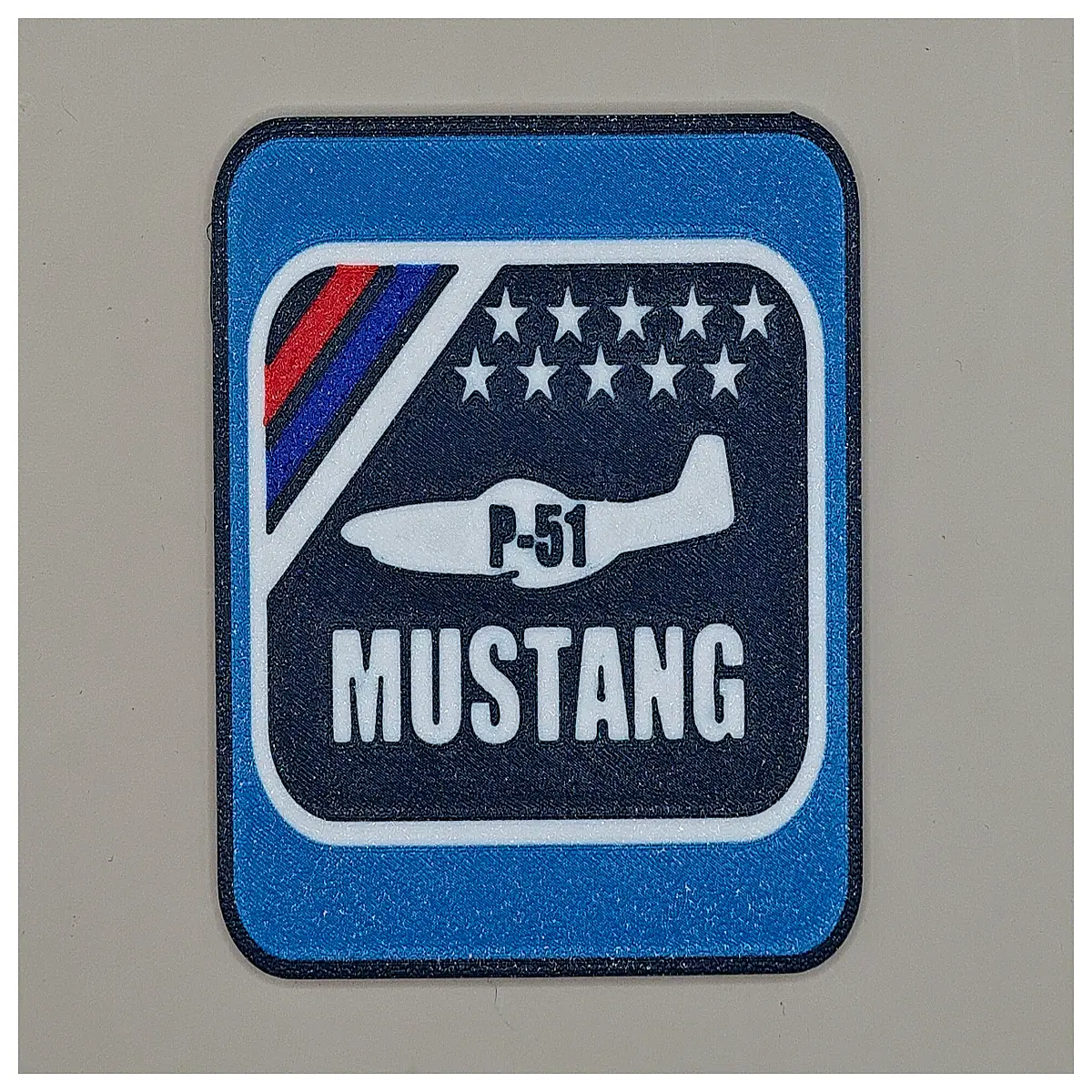 p51 mustang coaster aviation military gift desk mat