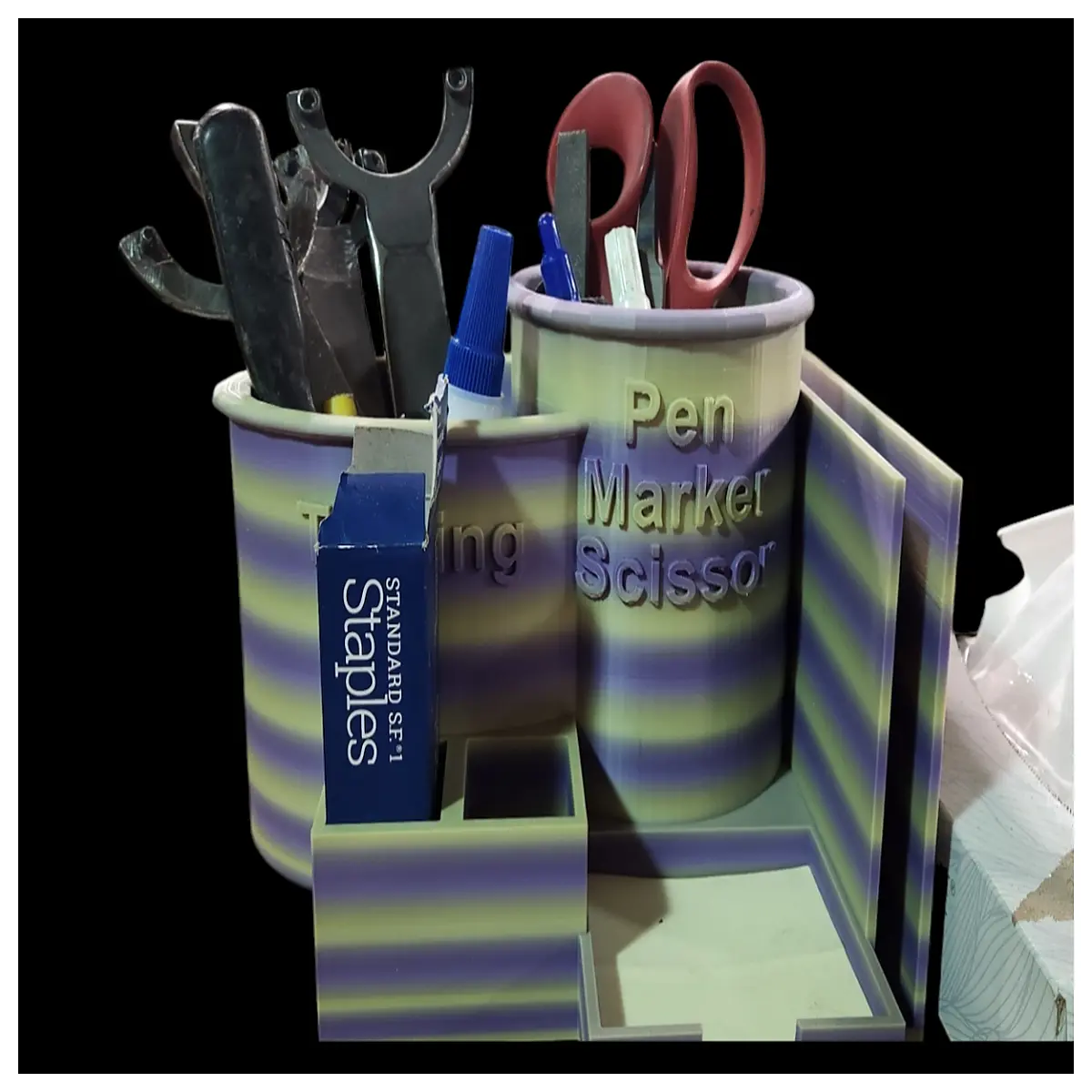 desk organizer with compartments for office supplies pen holder and stationery storage box
