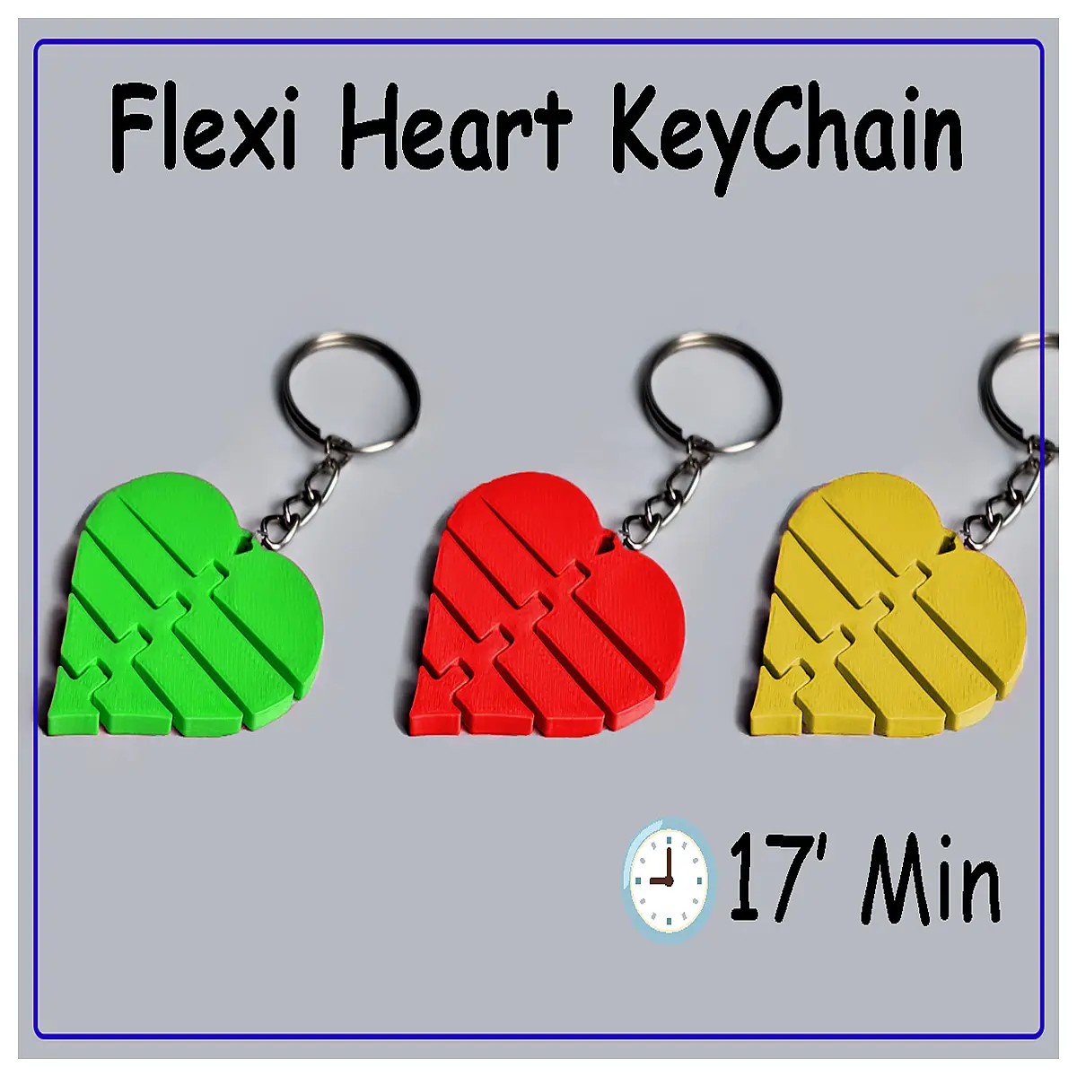 movable keychain no support needed diy adjustable love charm pendant for bags keys flexible wire craft gift