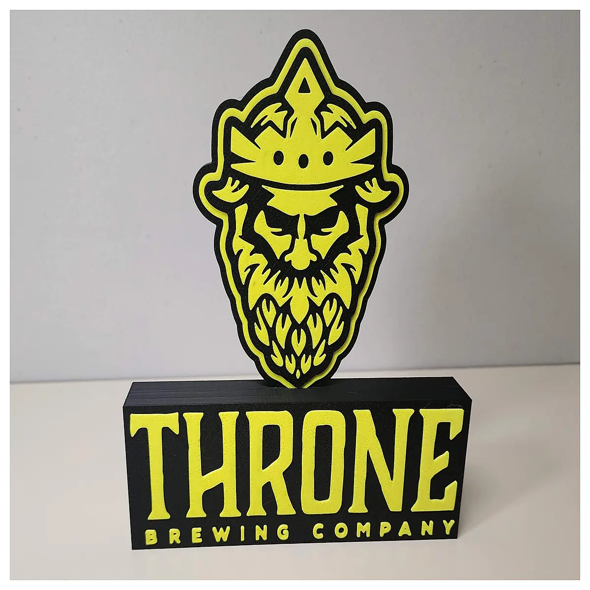 thone brewing desktop organizer for craft beer coasters merch shelf retail store counter