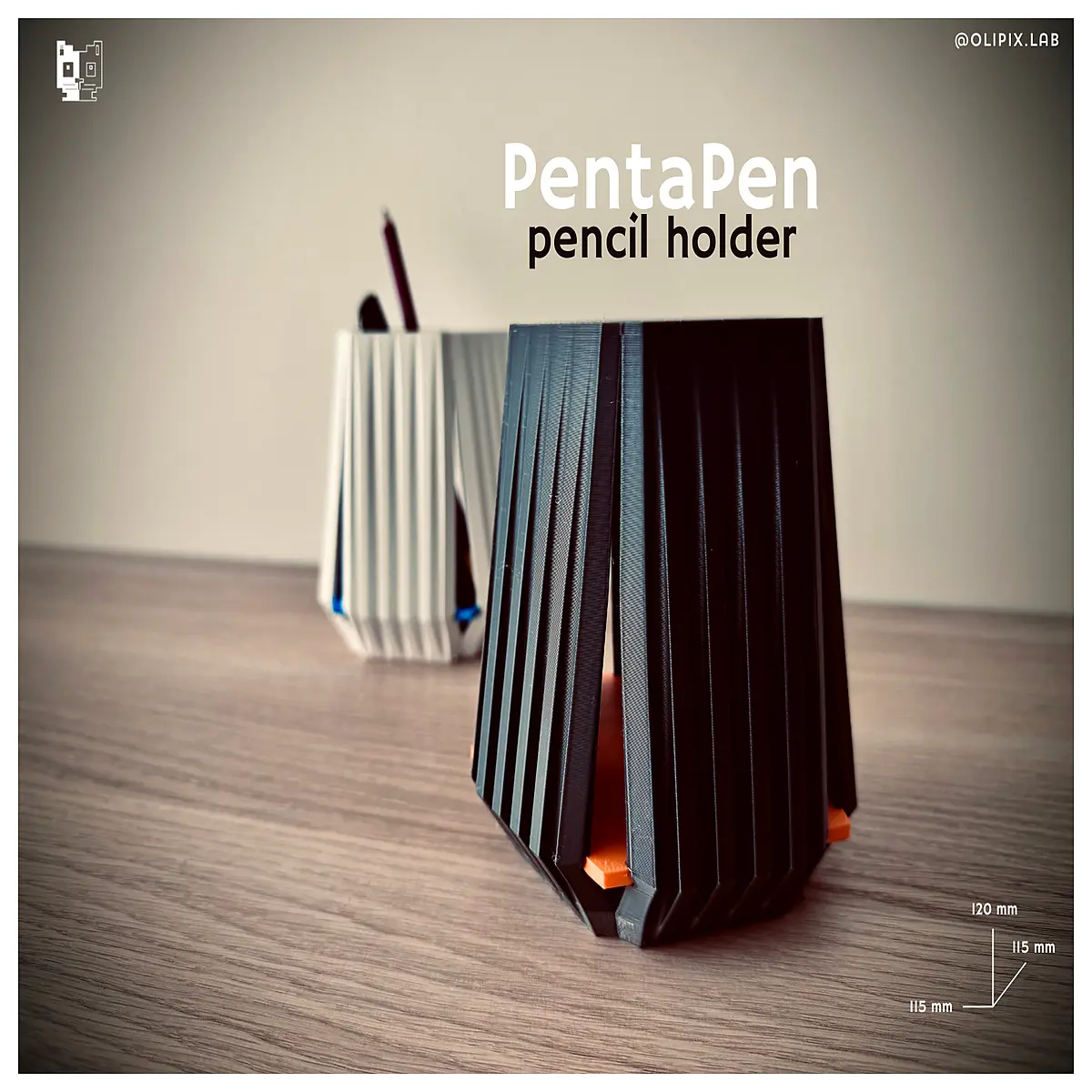 pental pen holder for desk organizer modern minimalist office supplies storage container