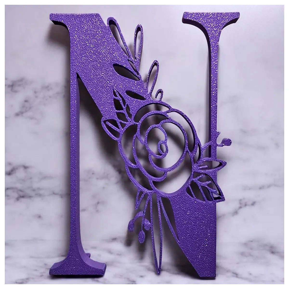 letter n wall decor metal monogram nursery art home accent