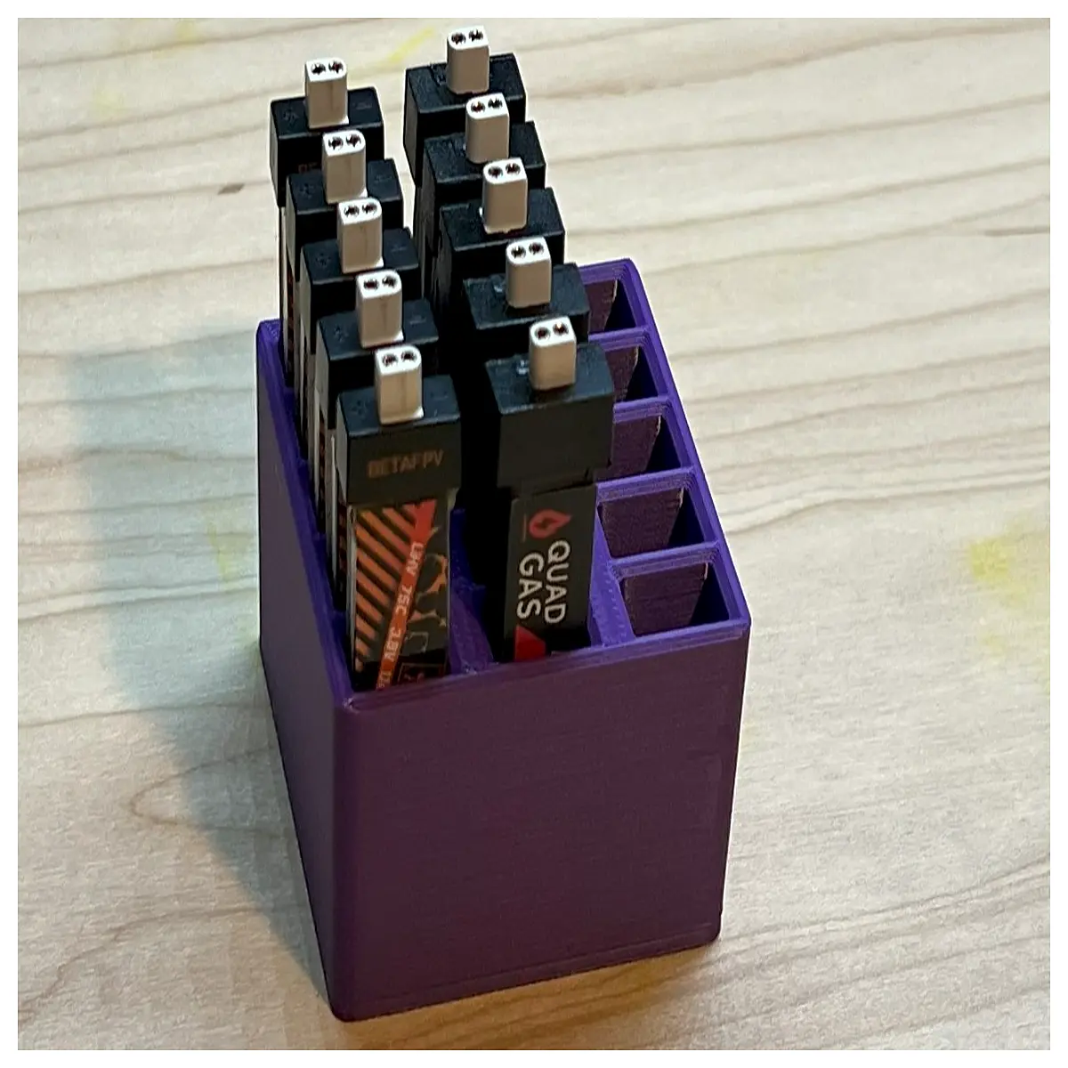 compact folding battery storage case organizer for aa aaa 9v rechargeable batteries travel safety box