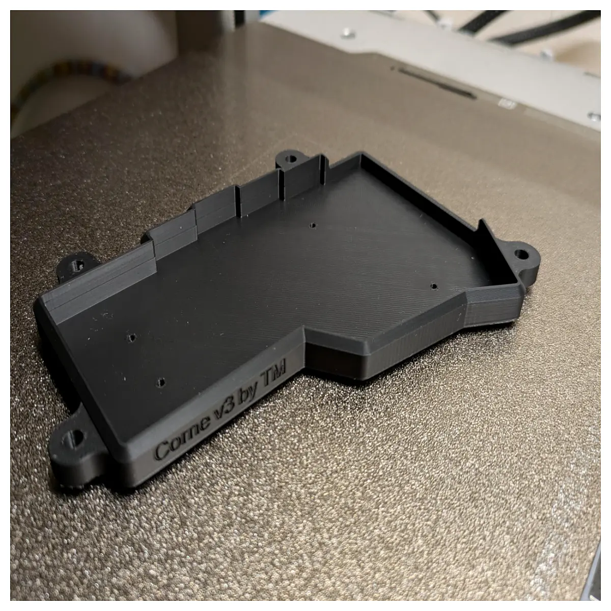 thin storage box organizer with m5 screw holes for electronics parts desktop cable management tray