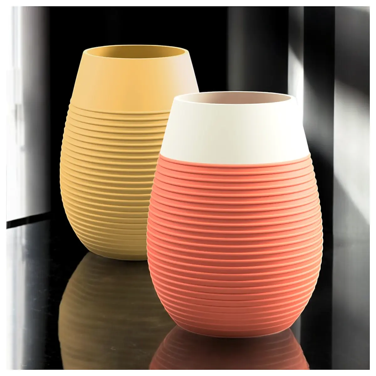 modern linear vase for dried flowers minimalist track tube planter contemporary home decor accent piece