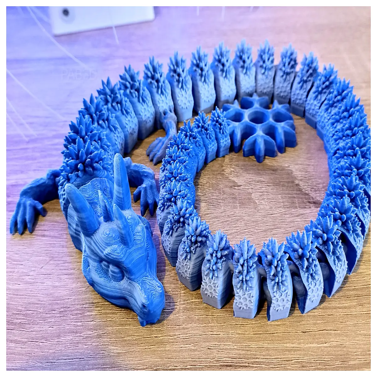 articulated ice dragon action figure collectible toy flexible joints posable for kids
