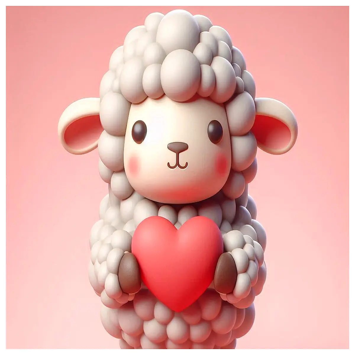 cute sheep plush toy sweet lamb love her cuddly animal pillow romantic valentine decor