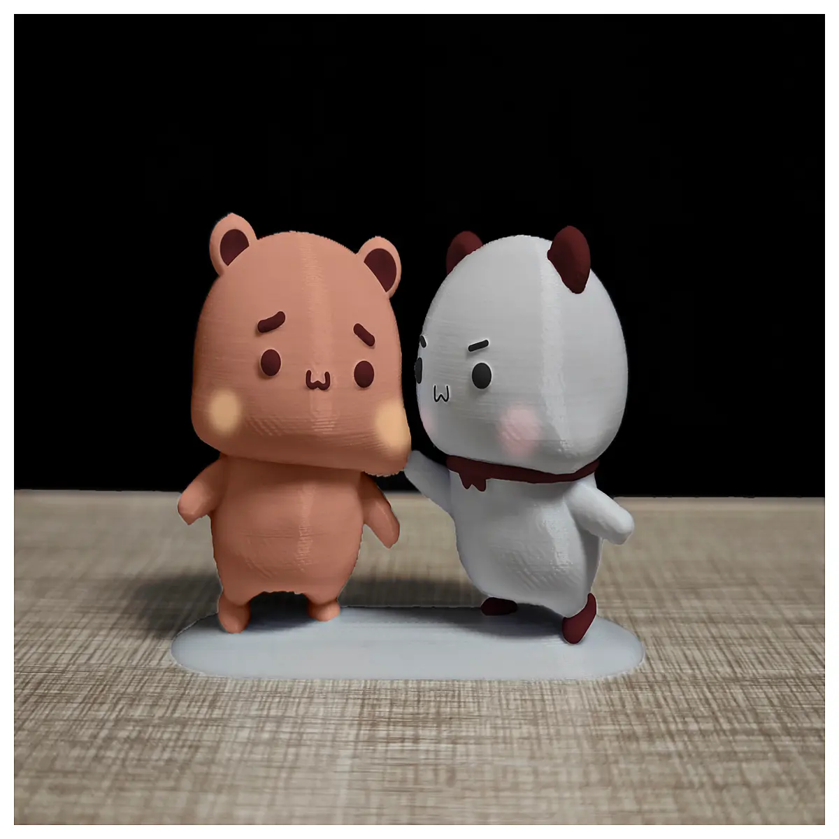 cute couple plush bears matching set for lovers soft huggable stuffed animals best boyfriend girlfriend valentines day romantic presents