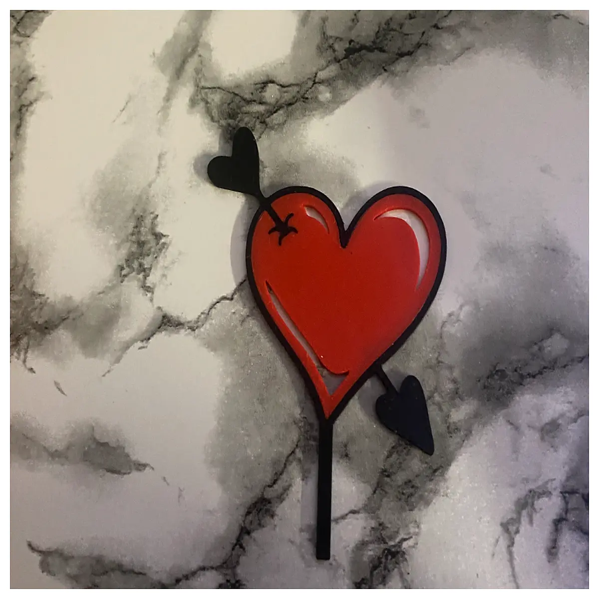 arrow cake topper romantic valentine s day baking supplies wedding anniversary dessert decoration