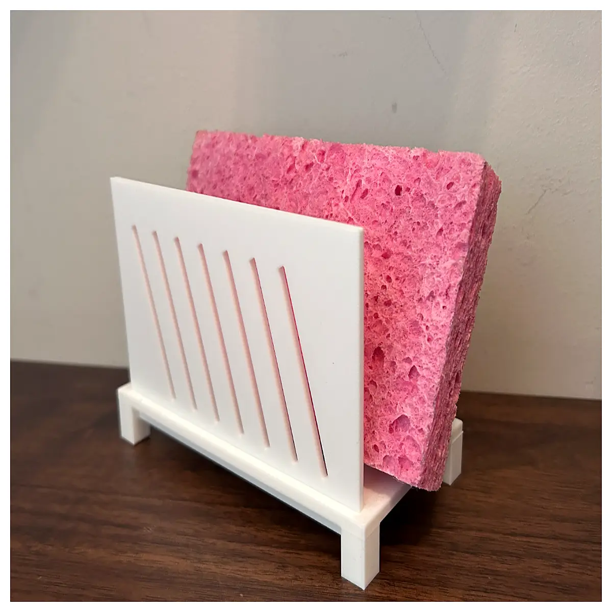 modern kitchen sponge holder organizer stainless steel sink caddy for dish soap and scrubbers countertop drying rack with drainage
