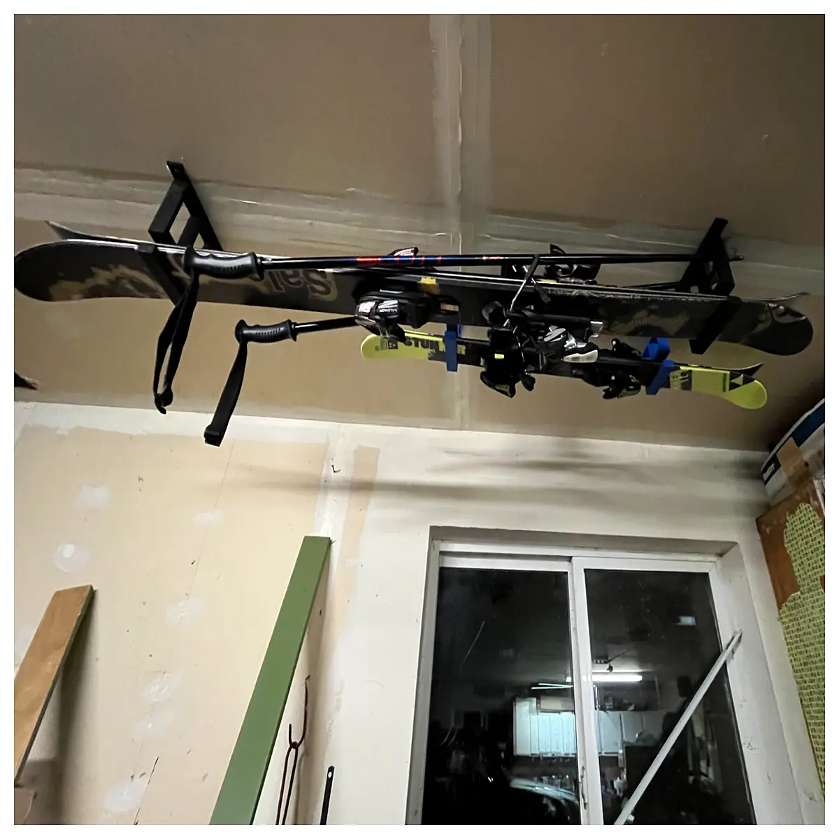 snowboard wall rack mount storage organizer duty vertical hanger for garage home equipment
