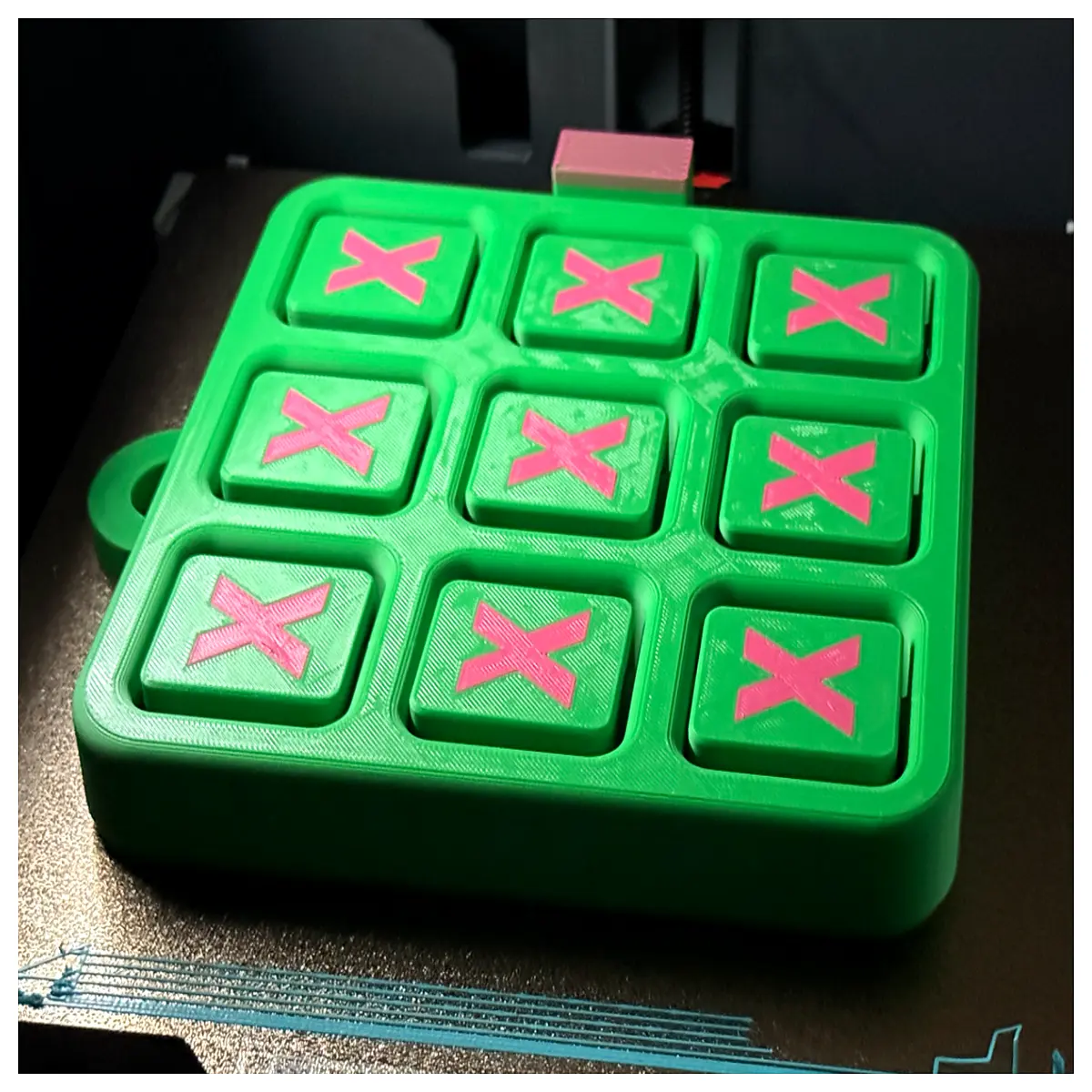 reversible toe game x o printed stress relief toy fidget cube desk anti anxiety gadget