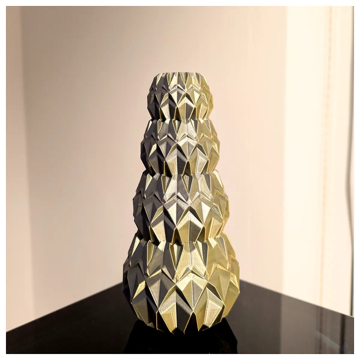 large faceted glass vase for flowers modern geometric home decor centerpiece