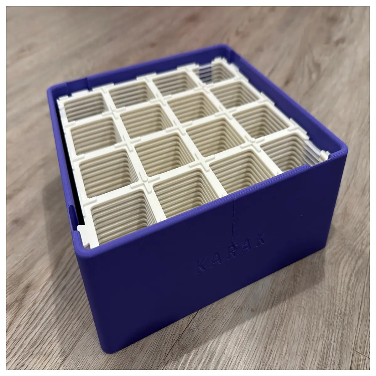 4x4 ultimate karat square grid print plate storage box organizer case for printer accessories