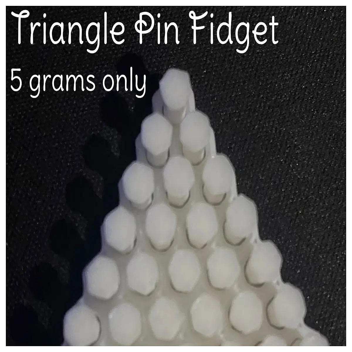 triangle pin fidget toy for anxiety relief stress relief sensory tool