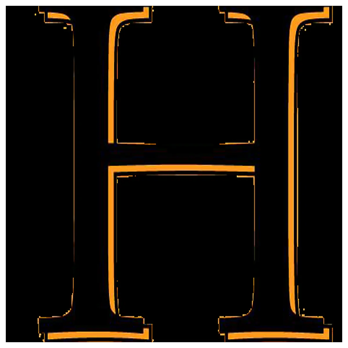 cappuccino letter h stencil template for latte art coffee shop signage