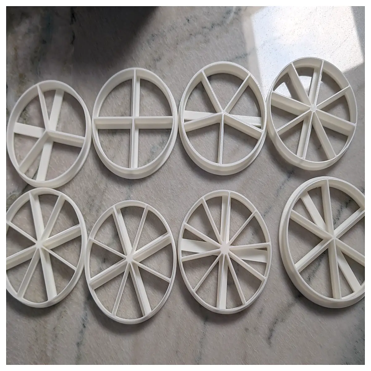 fraction cookie cutter set for kids baking math learning shapes